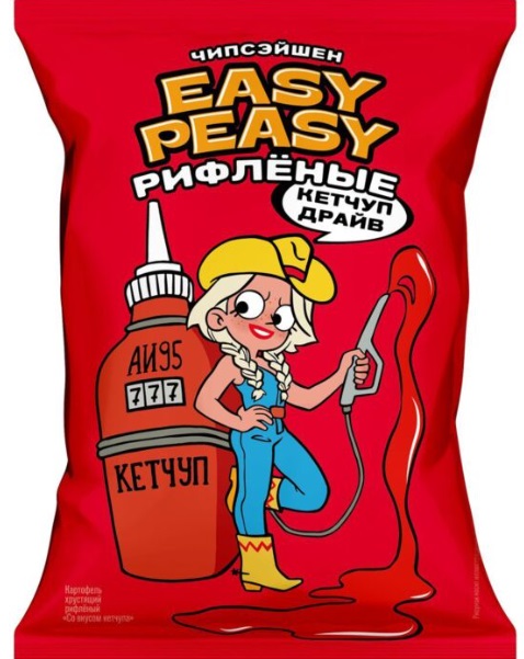 Easy Peasy картофель хрустящий рефленый Опасный кетчуп 50гр