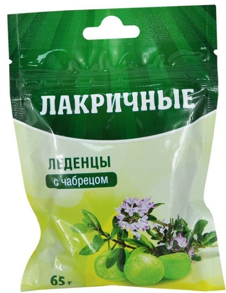Леденцы Лакричные чабрец саше 20шт