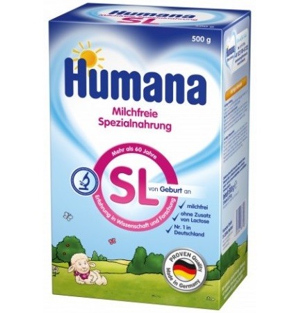 Хумана SL 500г Смесь на основе изолята соевого белка с рождения