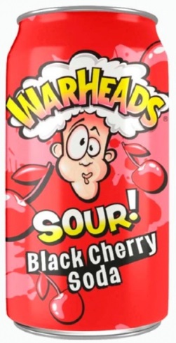 Напиток Warheads Black Cherry Soda 330мл ж/б