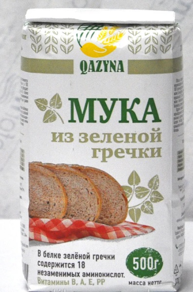 QAZYNA  Мука из зеленой гречки 500 г