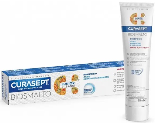 Зубная паста CURASEPT Biosmalto Caries Erosion Abrasion Junio 75 мл