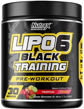 Nutrex LIPO 6 black Traning 204г Тропический пунш