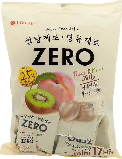 Рахат Мармелад Lotte Zero 52г Персик Киви без сахара 