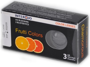 Контактные линзы цветные FRUTTI COLORS Violet на 3 месяца