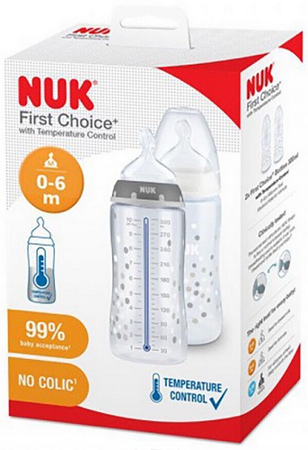 Набор Бутылочек NUK FC+ сил 300 мл PP арт.713545 нетральный