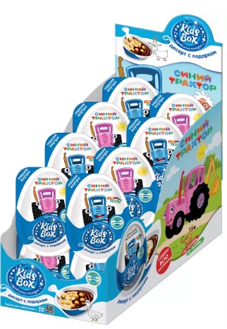 Десерт с подарком KIDS BOX Синий Трактор 20г