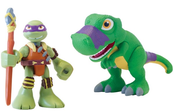 NINJA TURTLES Фигурка Дино Дона с Тирексом PreCool арт.96124