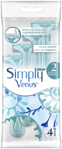 Станок бритвенный одноразовый GILLETTE Simply Venus ( 4шт) 81722179