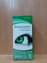 Эмоксипин глазные капли 1% 5 мл "Фермент" ( метилэтилепиридинол) Россия