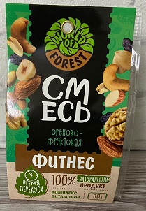 Смесь Фитнес Орехи-фрукты 80г World of Forest