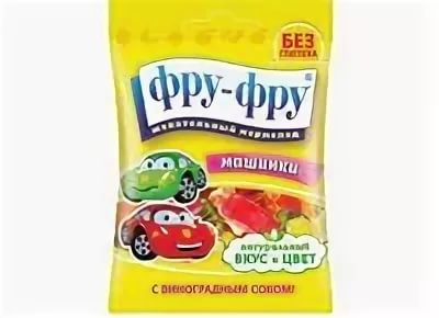 Фру- Фру Машинки Мармелад жевательный 30 с виноградным соком