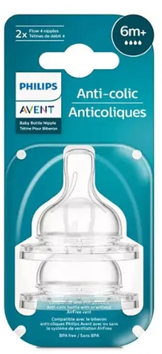 Соска на бутылку AVENT Philips Anti-colic 6м+ SCY764/02 (2шт)