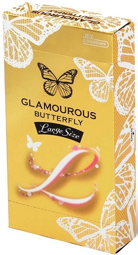 Презервативы JEX Glamourous Butterfly Large Size 11W 6шт