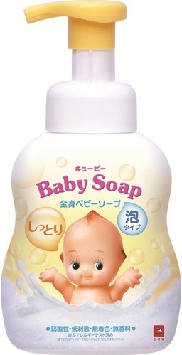 KEWPIE Cow Brand Детская увлажняющая крем-пенка для волос и тела 400мл