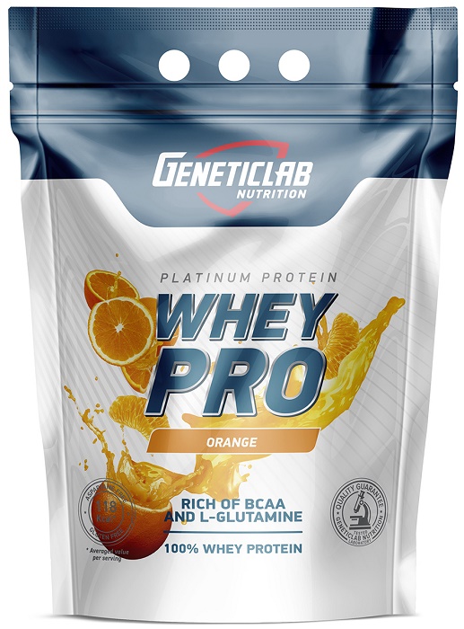 Geneticlab Whey Pro Апельсин 1000г пакет