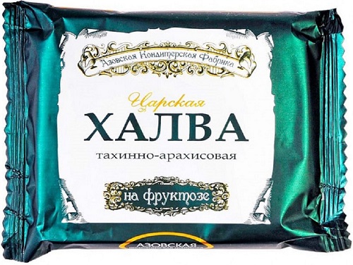 Халва Азовская Тахинно-Арахисовая Царская 180г на фруктозе 