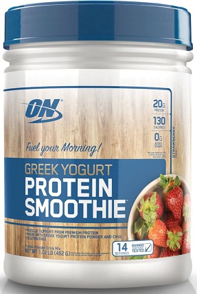 Protein Smoothie Греческий йогурт Протеиновый смузи 462г клубника