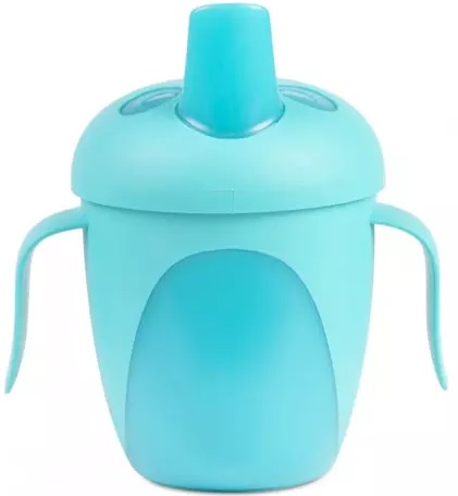 Кружка непроливайка CANPOL BABIES Tropical Beard бирюзовый 240 мл 9+мес арт.76/001