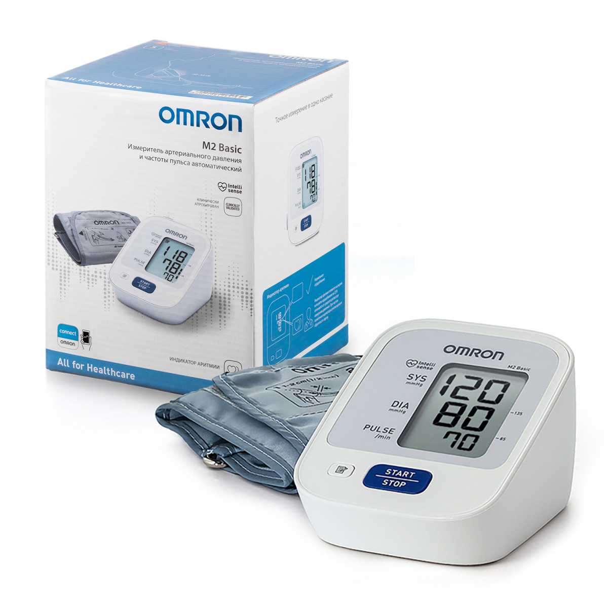 Тонометр Автоматический на Плечо OMRON M2 Basic (Манжета 22-32см) (HEM-7121-RU) ОМРОН