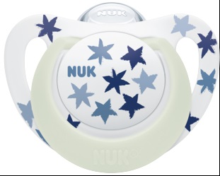 Соска Силиконовая NUK 6-18м ( 1 шт ) арт.739699 Star Night