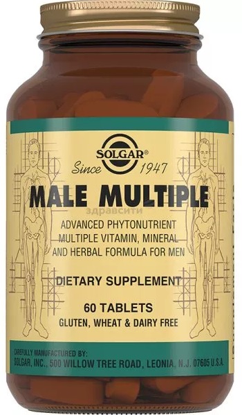 Солгар Витамины для Мужчин Male Multiple №60таб