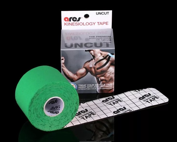 Кинезио Тейп ARES Uncut 5см*5м GREEN