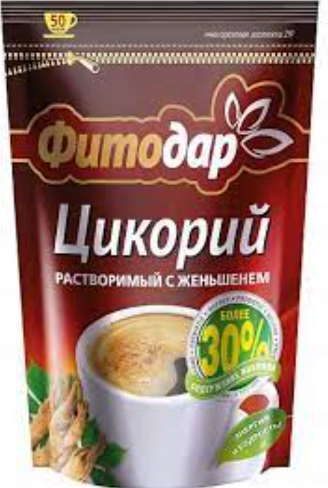 Фитодар Цикорий натуральный растворимый с Женьшенем 100,0.