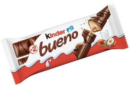 Вафли Kinder Bueno в молочном шоколаде 129 гр
