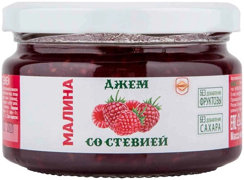СахарOFF Джем Малина со стевией 225г