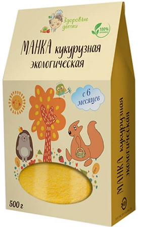 Здоровые детки Манка Кукурузная 500г с 6мес.