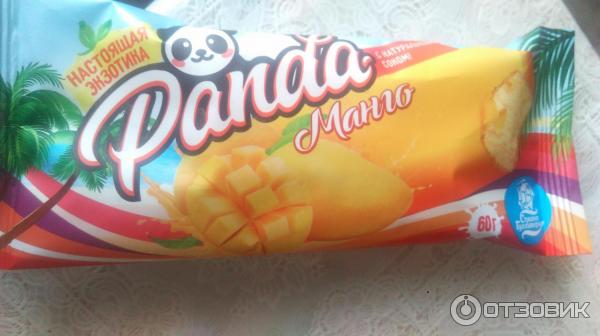 Panda Десерт замороженный шербет яблочный с ароматом манго в глазури с ароматом ананаса 60,0