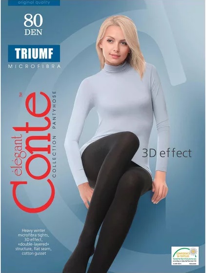 CONTE Колготки 80 den Elegant Triumf Nero 6