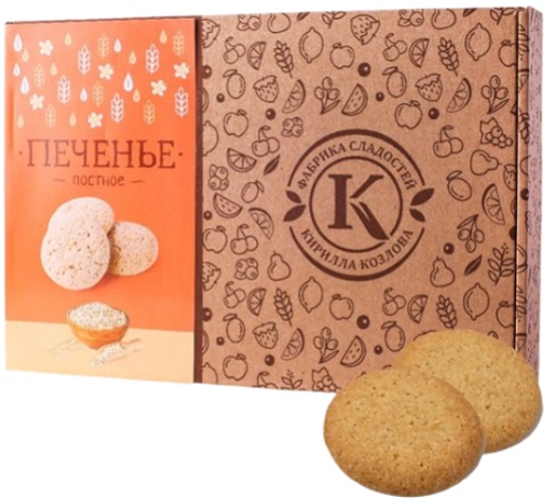 Печенье Постное 350г Фабрика Сладостей Кирила Козлова