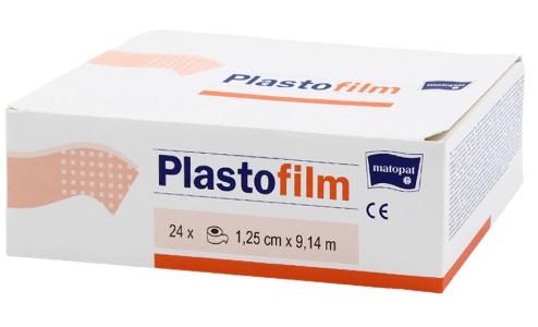 Пластырь Микропористый прозрачный PLASTOFILM 1.25см*9.14м MATOPAT