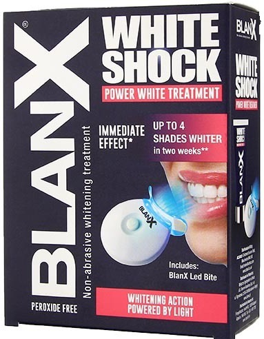 Зубна паста BlanХ White Shock Treatment + Led Bite 50 мл сила отбеливания 