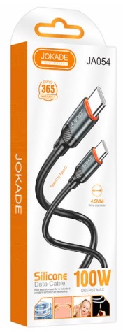 Зарядное устройство USB Type-C Jokade JA054 5A Silicone Cable черный