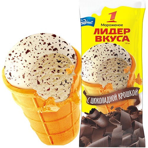 Лидер вкуса Мороженое стакан с Шок.крошкой 70г 