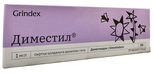Диместил гель для наружного прим. 1мг/г 30г ( диметинден )