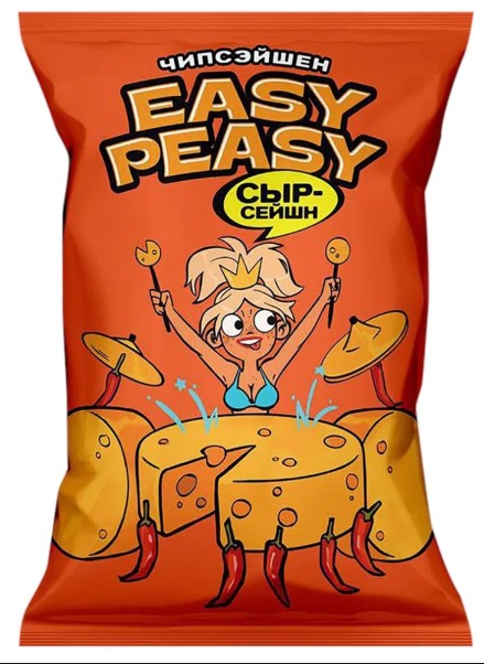 Easy Peasy картофель хрустящий со вкусом Сыра 50гр