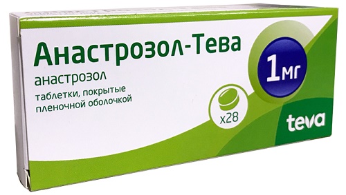 Анастрозол Тева табл. 1 мг №28 Израиль (Упаковка)