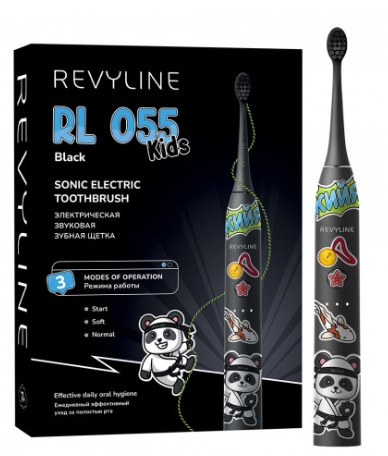 Зубная щетка Электрическая REVYLINE RL055 черная ( 8679 )