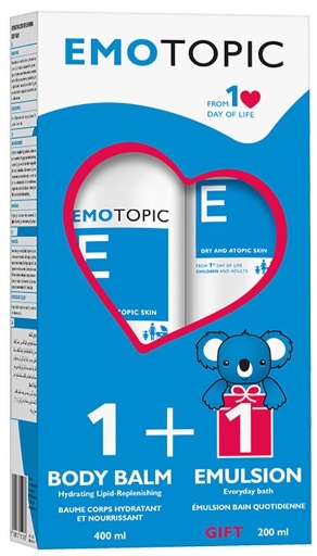 EMOTOPIC набор увлажняющий бальзам для тела + смягчающая эмульсия Pharmaceris