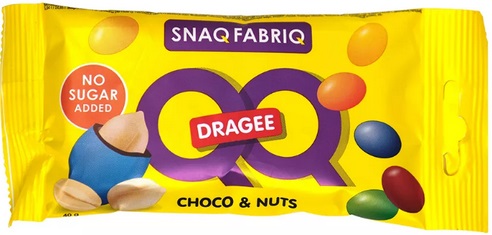 SnaqFabriq Драже с Арахисом и мол.шок.в глазури 40г Bombbar