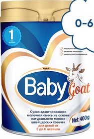 Baby Goat 1 400г Смесь на молоке швейцарских коз 0-6мес.
