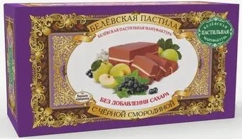 Белёвская Пастила яблочная с Черной смородиной 100г Белёвская пастильная мануфактура