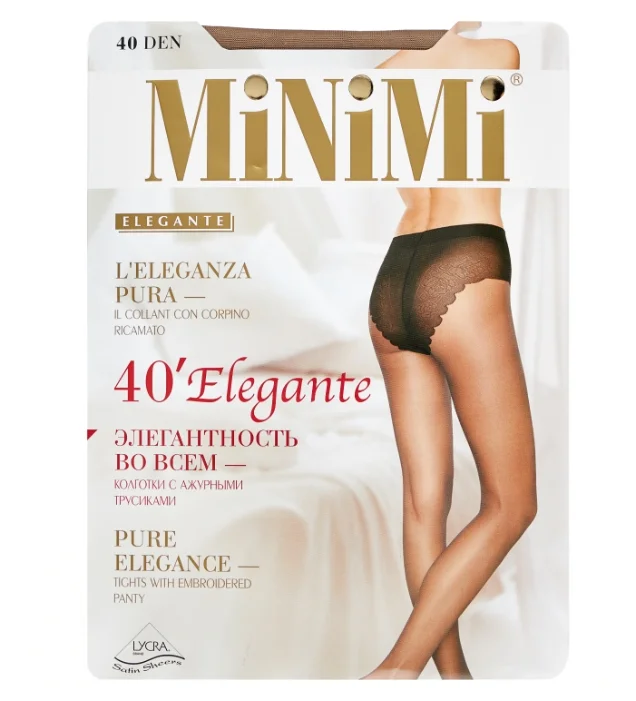 MINIMI Колготки 40 den Elegant Nero 4-L