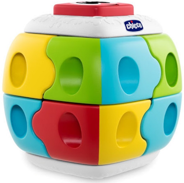 CHICCO Игрушка развивающая Конструктор 2в1 КУБ 18м+