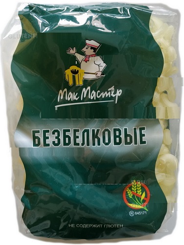 Мак Мастер Макароны Безбелковые Рифленая Трубочка 300г