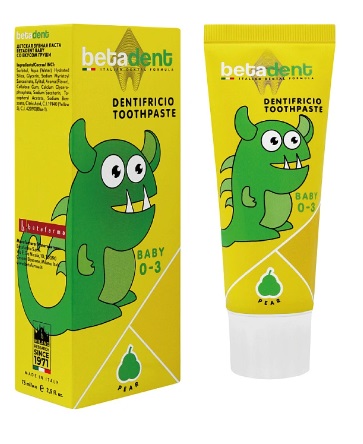 Зубная паста Betadent Baby 0-3 со вкусом Груши 75мл 